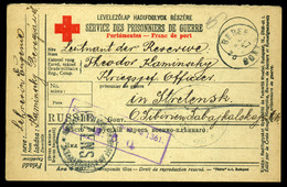 BEREGRÁKOS 1917. Hadifogoly Levelezőlap, Szibériába Küldve  /  POW P.card To Siberia - Oblitérés