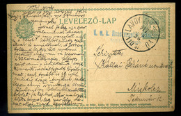 1917. Cenzúrás Díjjegyes Lap Lavocne-Bátyú Mozgóposta Bélyegzéssel  /  Cens. Stationery Card Lavonce-Bátyú TPO Pmk - Used Stamps