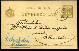 VOLÓC 1909. Díjjegyes Levlap Munkácsra Küldve - Used Stamps
