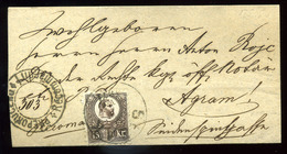 SISAK 1874. Ajánlott 15Kr-os Levél Zágrábba Küldve  /  Reg. 15 Kr Letter To Zagreb - Gebruikt