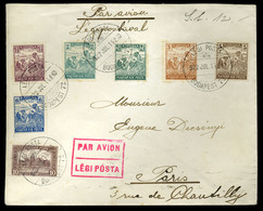 BUDAPEST 1922. Dekoratív Légi Levél Párizsba Küldve  /  Decorative Airmail Letter To Paris - Lettres & Documents