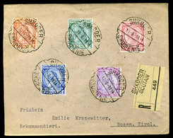 ALBÁNIA 1919. Ajánlott Levél Bozen-be Küldve  /  ALBANIA Reg. Letter To Bozen - Albanie