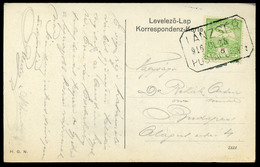 LÁNZSÉR / Landsee 1916, Képeslap, Ritka Postaügynökségi Bélyegzéssel  /  Pic. P.card Rare Postal Agency Pmk - Used Stamps