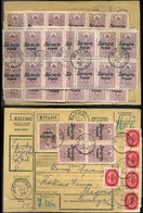 MÉLYKÚT 1946.05.20.  Infla Csomagszállító Mágocsra Küldve, 5*20Millió P + A Hátoldalon Lépcsőzetesen-leporellósan ívben - Lettres & Documents
