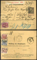 AUSZTRIA 1891. Csomagszállító 2Gulden 37Kr Bérmentesítéssel Tápiósápra Küldve  /  Parcel Postcard 2 Gulden 37Kr Frank. T - Lettres & Documents