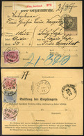 AUSZTRIA 1891. Csomagszállító 2Gulden 37Kr Bérmentesítéssel Tápiósápra Küldve  /  Parcel Postcard 2 Gulden 37Kr Frank. T - Covers & Documents