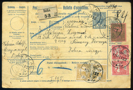 BÁTKA / Pribylina  1915. Csomagszállító Simontornyára A Huszár Laktanyába Küldve  /  BÁTKA 1915 Parcel P.card To Simonto - Oblitérés