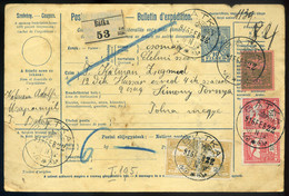BÁTKA / Pribylina  1915. Csomagszállító Simontornyára A Huszár Laktanyába Küldve  /  BÁTKA 1915 Parcel P.card To Simonto - Used Stamps