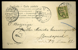 BUDAPEST 1903. Helyi Képeslap 7f Portó Bélyegzéssel  /  Local Vintage Pic. P.card 7f Postage Due Pmk - Gebruikt