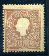 1858 10 Kr Használatlan  /  10 Kr Unused - Oblitérés