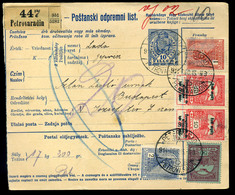 PETROVARADIN 1914. Csomagszállító, ötbélyeges Bérmentesítéssel Budapestre  /  Parcel P.card 5 Stamp Frank. To Budapest - Oblitérés