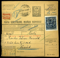 BÁRÁND 1943. Csomagszállító Naszódra Küldve Katonai Alakulathoz  /  Parcel P.card To Naszód To Military Formation - Brieven En Documenten