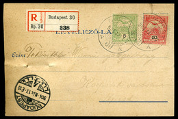 ÓBUDA 1904. Ajánlott , Fényképes,céges Képeslap  /  Reg. Photo Corp. Vintage Pic. P.card - Used Stamps