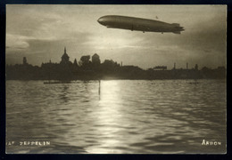 LIECHTENSTEIN 1930. Dekoratív Alkalmi Légi , Zeppelin Képeslap  /  Decorative Spec. Airmail Zeppelin Vintage Pic. P.card - Lettres & Documents