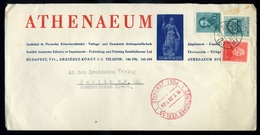 BUDAPEST 1939. Dekoratív Céges Levél Arcképek Bérmentesítéssel Berlinbe Küldve  /  Decorative Corp. Letter Portraits Fra - Lettres & Documents
