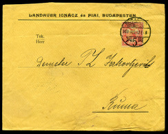 BUDAPEST 1903. Céges Levél, Céglyukasztásos Bélyeggel Rumára Küldve  /  Corp. Letter Corp. Punched Stamps To Ruma - Gebruikt