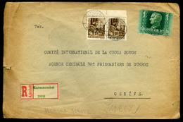 MURASZOMBAT 1944. Cenzúrázott Levél, Hadifogoly ügyben A Genf-i Vöröskeresztnek Küldve  /  Cens. Letter POW Subject To G - Brieven En Documenten