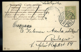 BUDAPEST 1903. Képeslap, Céglyukasztásos Bélyeggel  /  Vintage Pic. P.card Corp. Punched Stamp - Gebruikt