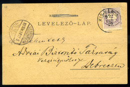 KISVÁRDA 1892. Schwarcz és Zuckermann Céges Levlezőlap  /  Schwarcz And Zuckermann Corp. P.card - Oblitérés