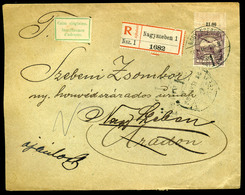 NAGYSZEBEN 1906. Ajánlott Aradról Visszaküldött Levél  /  Reg. Letter Returned From Arad - Oblitérés
