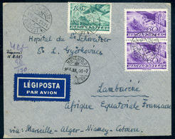 BUDAPEST MÁTYÁSFÖLD  1936. Légi Levél Francia-Egyenlítői -Afrikába (Gabon) Küldve!  /  Airmail Letter To French -Equator - Brieven En Documenten