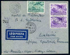 BUDAPEST MÁTYÁSFÖLD  1936. Légi Levél Francia-Egyenlítői -Afrikába (Gabon) Küldve!  /  Airmail Letter To French -Equator - Covers & Documents