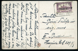 PEREG 1925. Képeslap, Postaügynökségi Bélyegzéssel  /  Pic. P.card Postal Agency Pmk - Lettres & Documents