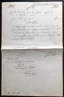 NAGYSZOMBAT 1848.04.22.Lamberg Ferenc Gróf, Altábornagy, Pozsonyi Hadosztályparancsnok Aláírása Katonai Dokumentumon (La - Non Classés