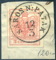 SÁROSPATAK 3Kr Szép Bélyegzés  /  3 Kr Nice Pmk - Used Stamps