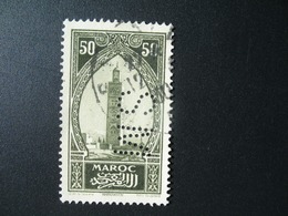 Perforé Perfin Maroc , Perforation : SM 23  à Voir - Andere & Zonder Classificatie