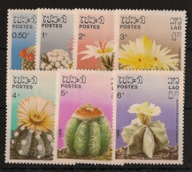 Laos - 1986 - N°Yv. 706 à 712 - Fleurs De Cactus - Neuf Luxe ** / MNH / Postfrisch - Sukkulenten