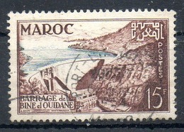 Delcampe - MAROC. N°329 Oblitéré De 1954. Barrage. - Eau