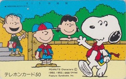 Télécarte JAPON / 330-26460 - BD Comics - CHIEN SNOOPY ** ONE PUNCH ** - PEANUTS DOG JAPAN Free Phonecard - 1397 - BD