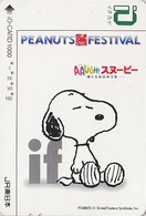 Rare Carte Prépayée JAPON - BD COMICS - Chien SNOOPY - DOG Peanuts JAPAN Prepaid JR IO Card - 2730 - BD