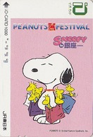 Rare Carte Prépayée JAPON - BD COMICS - Chien SNOOPY ** PEANUTS FESTIVAL ** - DOG JAPAN Prepaid JR IO Card - 2731 - BD