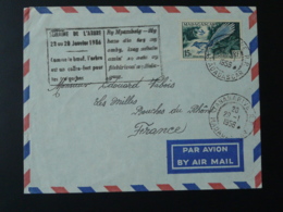 Lettre Par Avion Air Mail Cover Semaine De L'arbre Madagascar 1956 - Brieven En Documenten