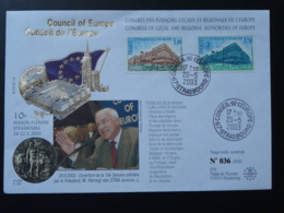 Lettre Cover Conseil De L'Europe Congrès Pouvoirs Locaux Et Régionaux 2003 - Lettres & Documents