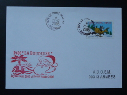Lettre Cover Patrouilleur La Boudeuse Noel Oblit. Le Port Marine Réunion 2005 - 1961-....
