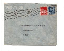ALGERIE AFFRANCHISSEMENT COMPOSE SUR LETTRE DE ALGER  POUR LA FRANCE 1942 - Autres & Non Classés