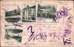 ! 1908, Alte Ansichtskarte Fechtriege Männer Turn Verein München, Fechten - München