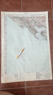 1957 Kotor Montenegro Crna Gora ADRIATIC SEA JNA YUGOSLAVIA ARMY MAP MILITARY CHART PLAN BOKA KOTORSKA HERCEG NOVI IGALO - Topographical Maps