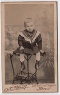 CDV Photo Originale XIXème Enfant Beaux Habits Broderie Par Pariot Annecy Cdv2820 - Old (before 1900)