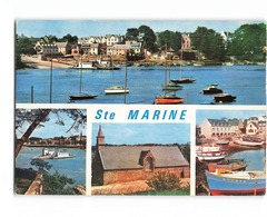 29 Ste Sainte Marine Combrit Carte 4 Vues  Port Passage Du Bac Chapelle CPM - Combrit Ste-Marine