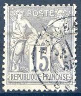 France Type Sage N°66 Oblitéré - (F034) - 1876-1878 Sage (Tipo I)