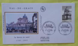 FRANCE Medecine, SERVICE DE SANTE AU VAL DE GRACE,Yvert N° 2830, FDC, Enveloppe 1 Er Jour SUR SOIE 1997 - Medicina