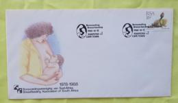 AFRIQUE DU SUD Medecine, Association D'allaitement D'afrique Du Sud, FDC, Enveloppe 1 Er Jour 1988 - Geneeskunde