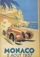 CPM MONACO - COURSE AUTOMOBILE  A MONTE CARLO - REPRO ANCIENNE AFFICHE 1937 - Verzamelingen
