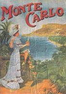 CPSM MONACO - REPRODUCTION D'UNE ANCIENNE AFFICHE - FEMME L'ETE A MONTE CARLO - Collezioni & Lotti