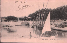 Cpa ISMAILIA (Egypte) 1915 - The Flood Gate Downwards - L'écluse Vu En Aval L.C. 375 - Ismaïlia