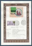 Egypt - 1989 - Special Limited Edition - Design On Papyrus - ( ICCA ) - First Day Issue Postmark - Lettres & Documents